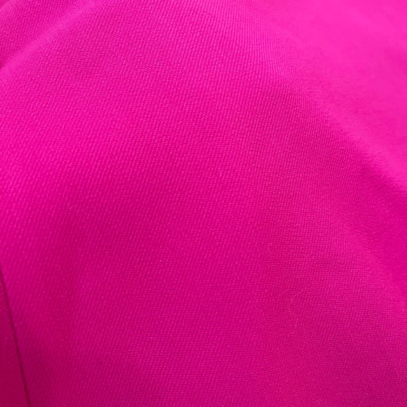 ZARA Strapless A-Line Midi Dress with Bustier Fuchsia Pink Size S with Pockets - Picture 6 of 6